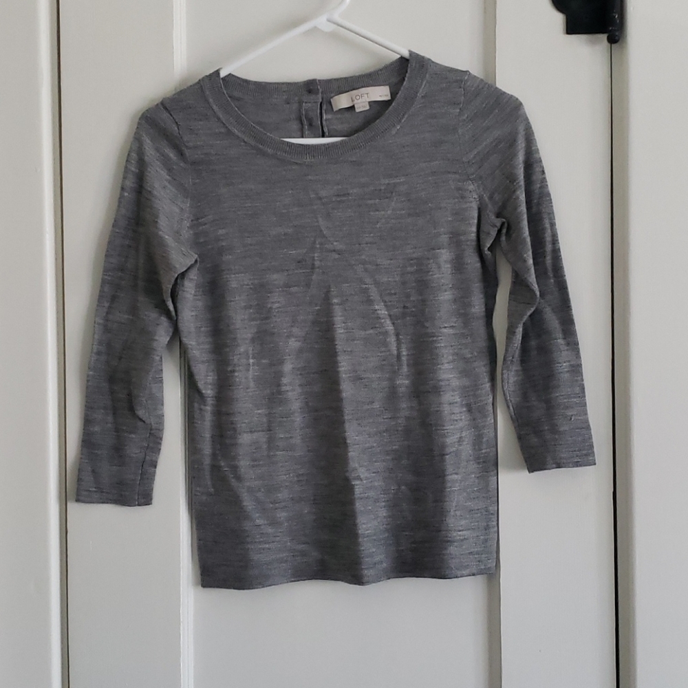 🔴 3/$12 Loft lightweight 3/4 sleeve sweater